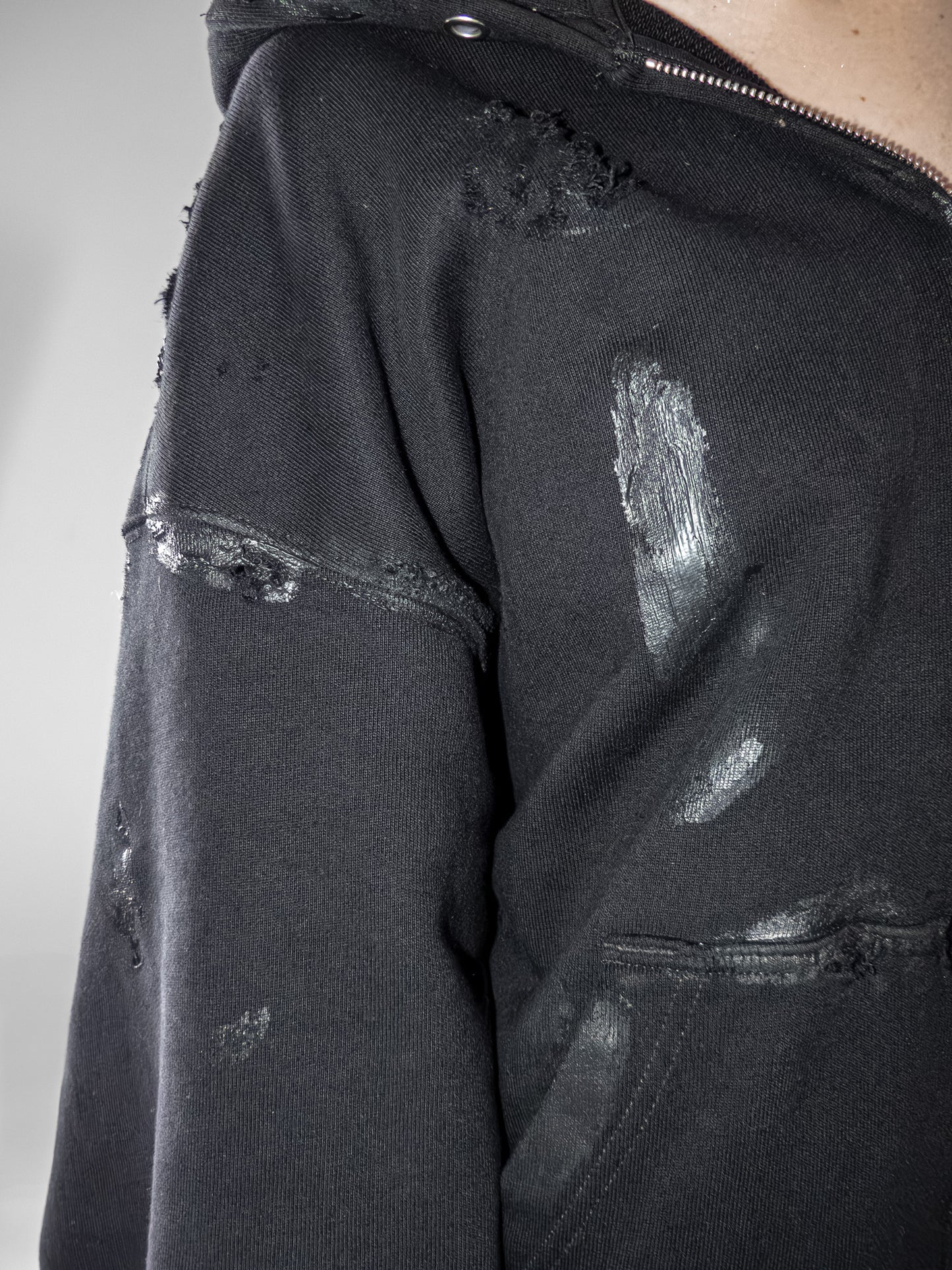 Destroyed Zip Hoodie