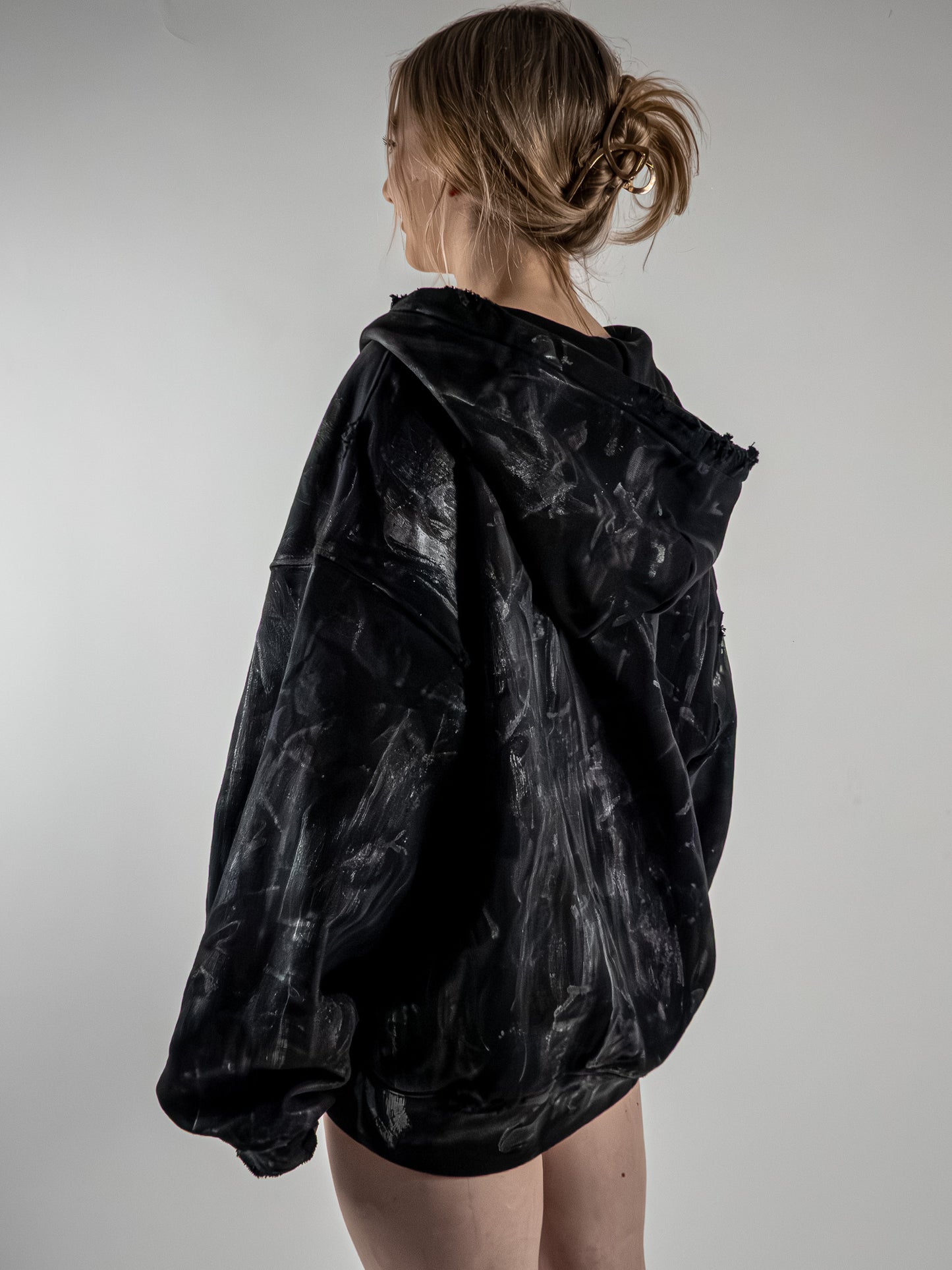 White ash Zip hoodie