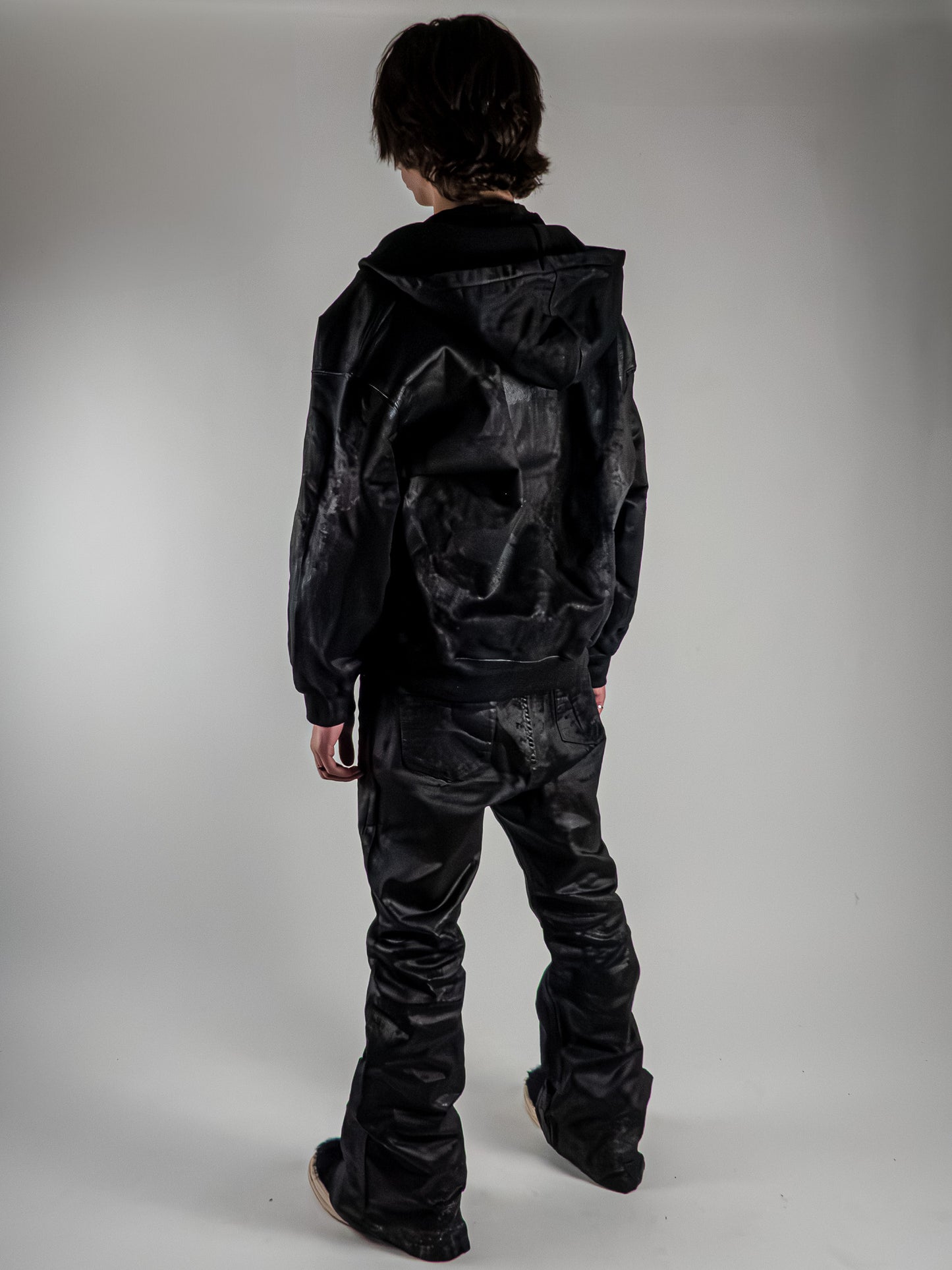 Metalic Zip Hoodie