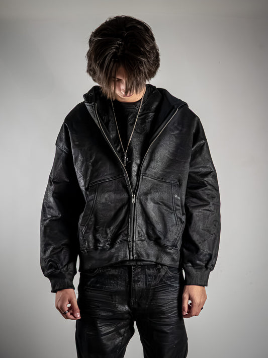 Metalic Zip Hoodie